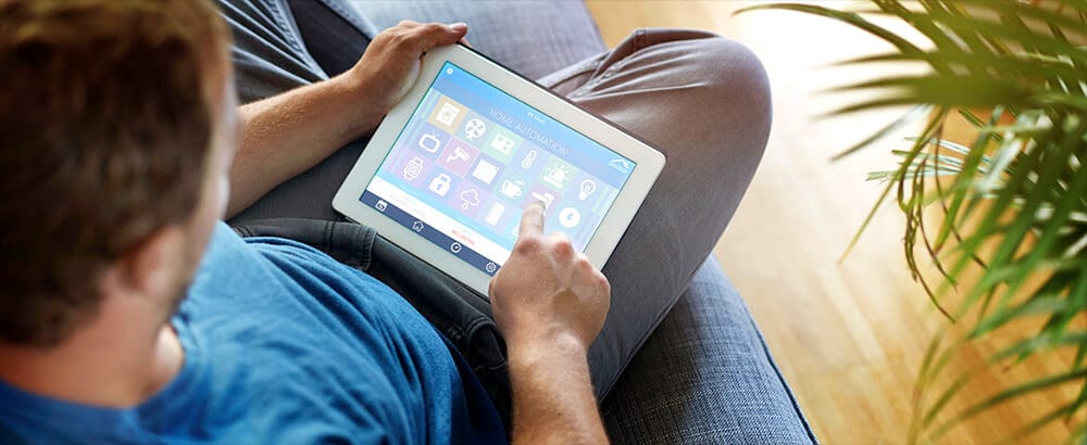 Using Tablet to Adjust Settings for Indoor Air Quality